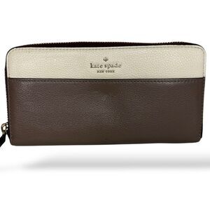▪️KATE SPADE Large Staci Color Block Zip Around Wallet